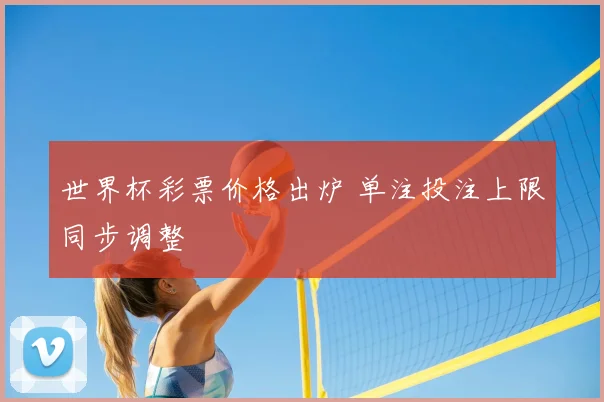世界杯彩票价格出炉 单注投注上限同步调整